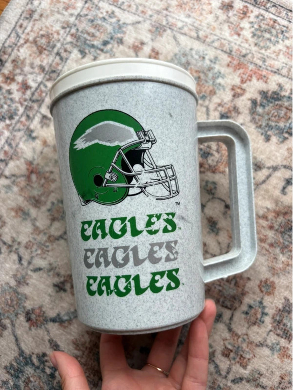 Vintage Insulated Philadelphia Eagles Football Mug